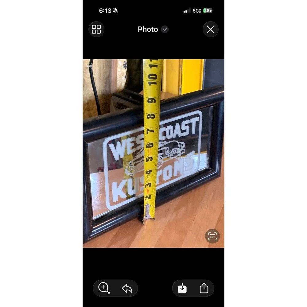 West Coast Kustoms Etched Mirror – 5/88 gce